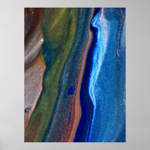 Marinho Azul Escuro Abstrato strições Metálicas Ar