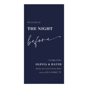 Pôster Marinho Azul Na Noite Antes Do Teste Sinal De Jant