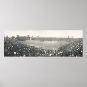 Poster Marinho Branco do Exército de Futebol Vintage