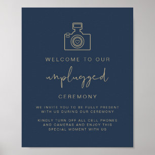 Poster MARINHO CAITLIN Blue Unplugged Ceremony Wedding Si