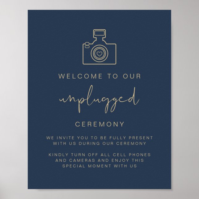 Poster MARINHO CAITLIN Blue Unplugged Ceremony Wedding Si (Frente)