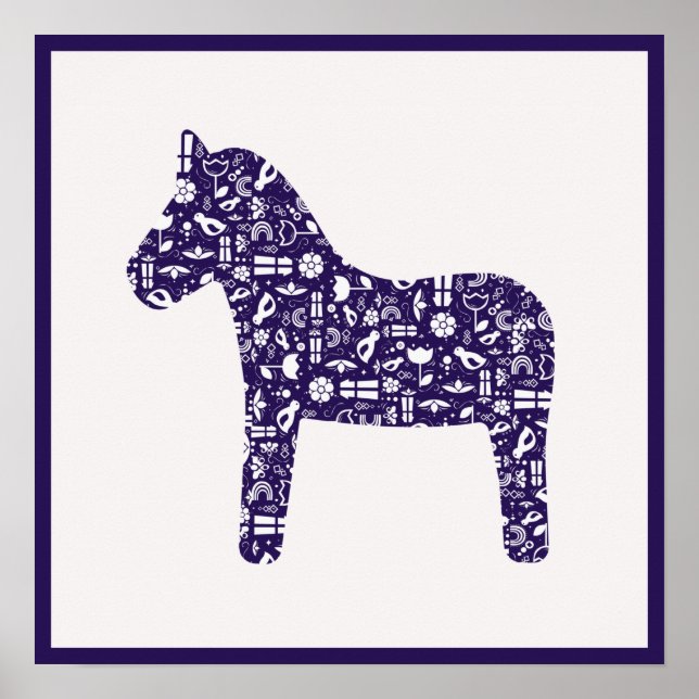 Poster Marinho Dala Horse (Frente)