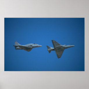 Pôster Marinho dos EUA/agressor Douglas A-4 Skyhawk