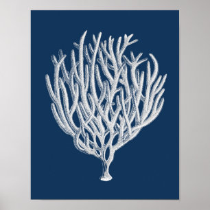 Poster Marinho Sea Coral #1 Praia Decore Wall Art