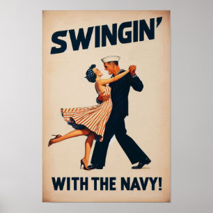 Poster Marinho Swing Dance Night Delight