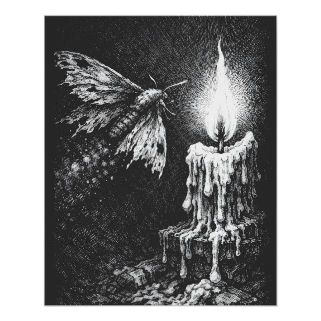 Pôster Mariposa para a Chama — por BurnsInHell (Frente)