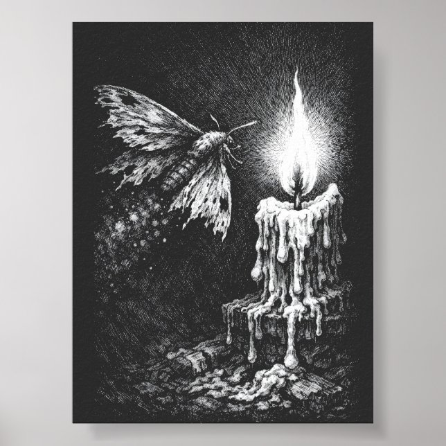 Poster Mariposa para a Chama — por BurnsInHell (Frente)