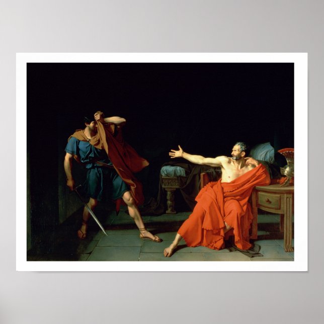 Pôster Marius at Minturnae, 1786 (óleo na canvas) (Frente)