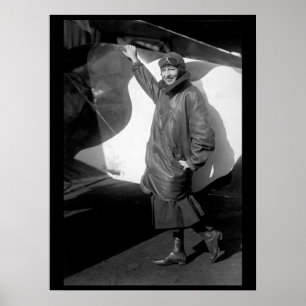 Poster Marjorie Stinson, somente imagem woman_War