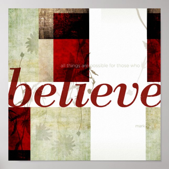 Pôster Mark 9:23 (Frente)