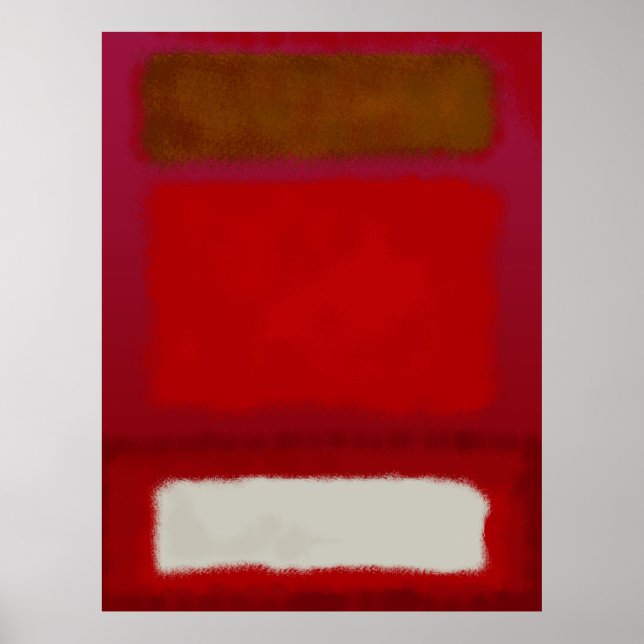 Poster Mark Rothko art no estilo digital 16 (Frente)