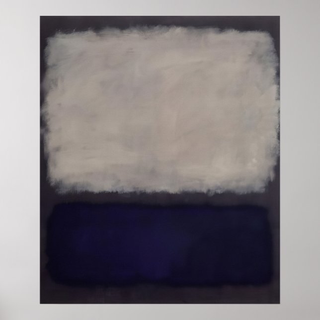 Poster Mark Rothko - Azul e cinza - 1962 (Frente)