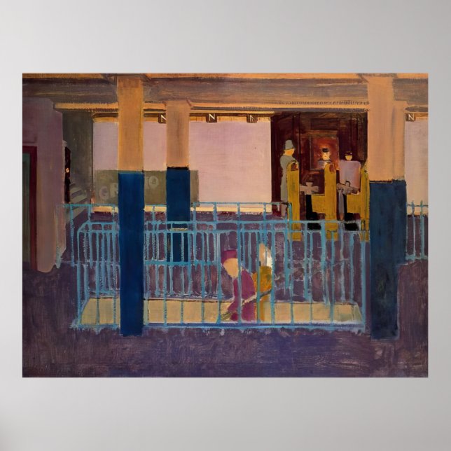 Poster Mark Rothko - Entrada do Metrô - 1938 (Frente)