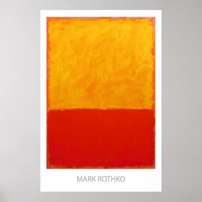 Poster Mark Rothko Fine Art Print Abstract Expressionism (Frente)