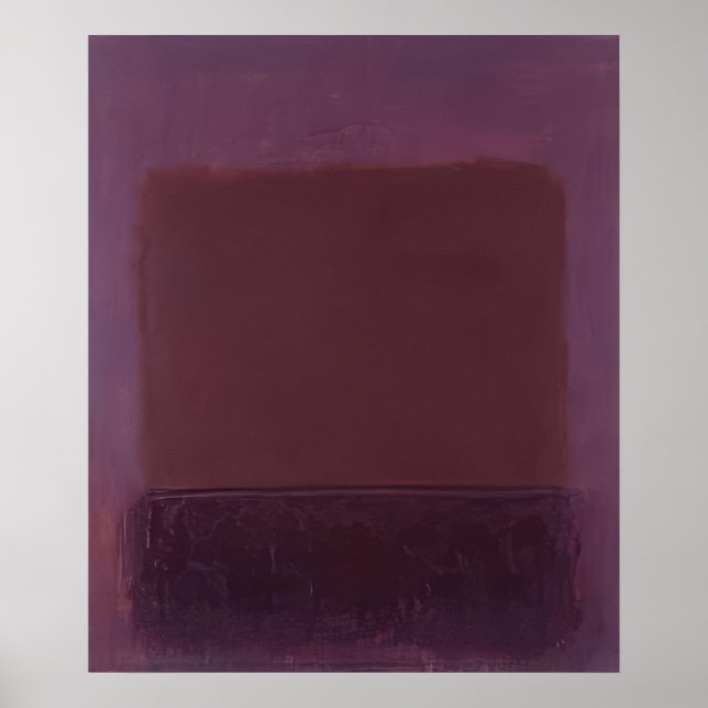 Poster Mark Rothko - Marrom Roxo - 1957 (Frente)