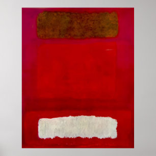 Poster Mark Rothko - Nº 16 (Vermelho, Branco e Marrom) -