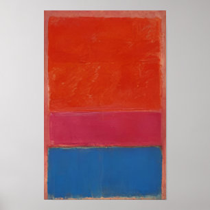 Poster Mark Rothko - Nº 1 (Vermelho e Azul Reais) - 1954
