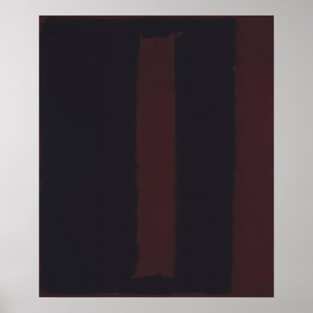 Poster Mark Rothko - Preto no Marrom - 1959 (Frente)
