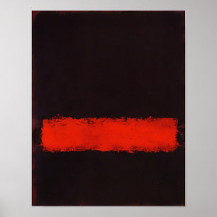 Poster Mark Rothko - Preto, Vermelho e Preto - 1968