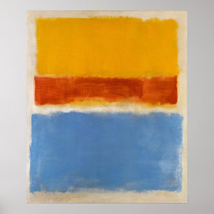 Poster Mark Rothko - Sem título (Amarelo, Vermelho e Azul