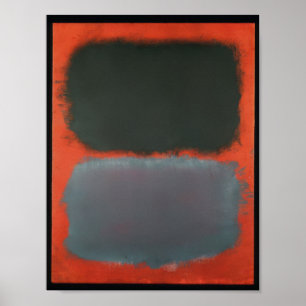 Poster Mark Rothko - Sem título (cinza, cinza sobre verme