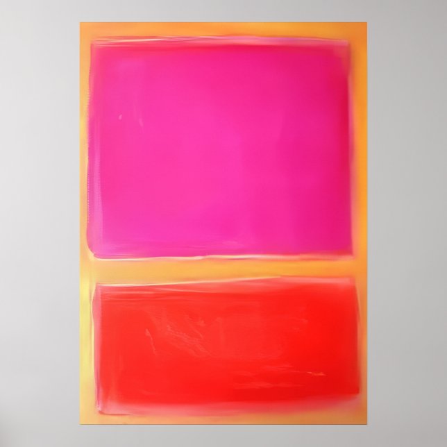 Poster Mark Rothko - Sem Título - Pintura de Campo de Cor (Frente)