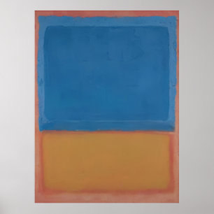 Poster Mark Rothko - Sem título (Vermelho, Azul, Laranja)