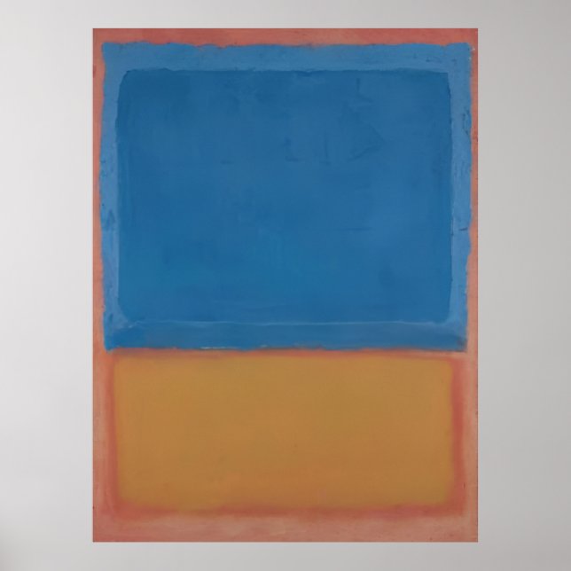 Poster Mark Rothko - Sem título (Vermelho, Azul, Laranja) (Frente)