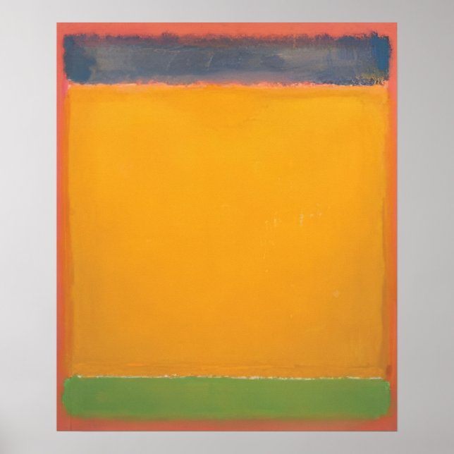 Poster Mark Rothko - Unidos (Azul, Amarelo, Verde sobre V (Frente)