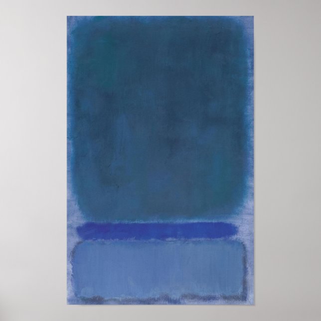 Poster Mark Rothko - Untitled (Green on Blue) - 1968 (Frente)