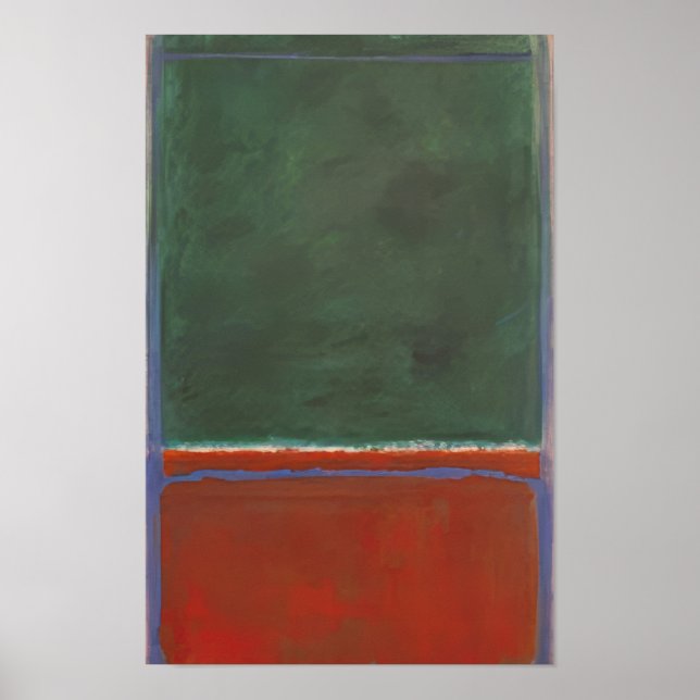 Poster Mark Rothko - Verde e Marrom - 1953 (Frente)