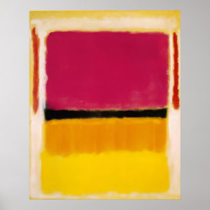 Poster Mark Rothko - Violeta, Preto, Laranja, Amarelo no