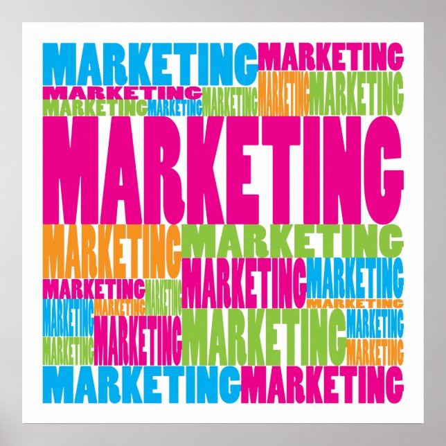 Pôster Marketing Colorido (Frente)