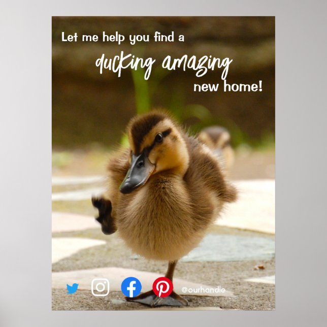 Poster marketing de agente imobiliário maravilhoso de pat (Frente)