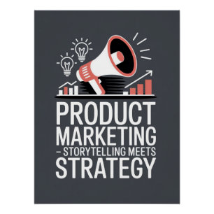 Pôster Marketing de Produto – Estratégia Ousada
