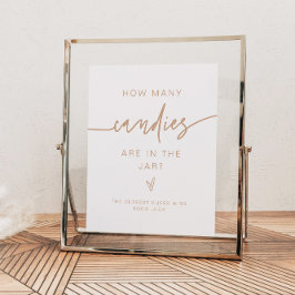 Poster MARLO Beige Quantos Jogos de Chá de fraldas Candie