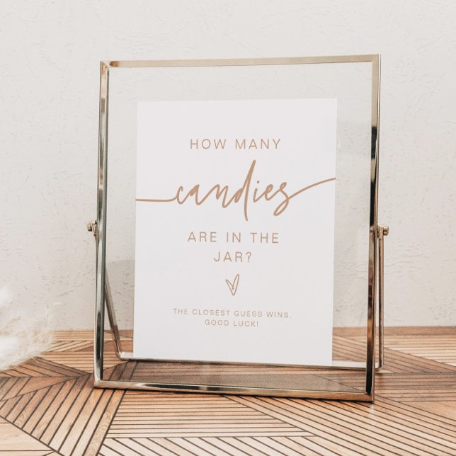 Poster MARLO Beige Quantos Jogos de Chá de fraldas Candie (Criador carregado)