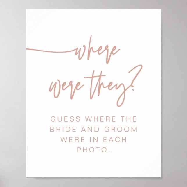 Poster MARLO Boho Blush Pink Onde Estavam Assinando (Frente)