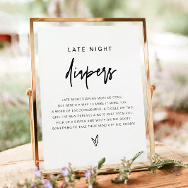 Poster MARLO Bold Modern Late Night Fralda