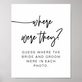 Poster MARLO Bold Modern Onde Estavam Assinando