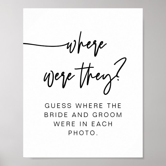 Poster MARLO Bold Modern Onde Estavam Assinando (Frente)