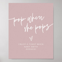 Poster MARLO Dusty Rosa Bohemian Pop Quando Pop Sinal