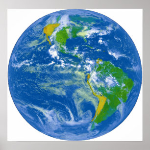 Pôster Mármaco Azul Grande da NASA