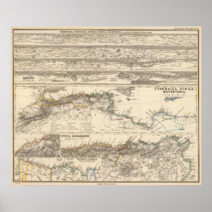 Pôster Marmarica, Cyrenaica, África, Numidia