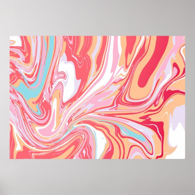 Poster mármore abstrato líquido ou fundo de tendência epo (Frente)