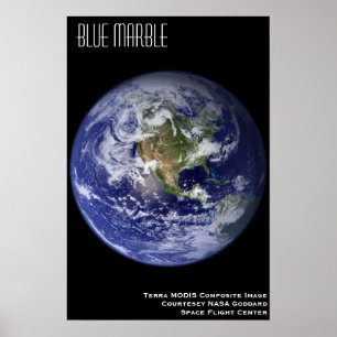 Poster Mármore azul