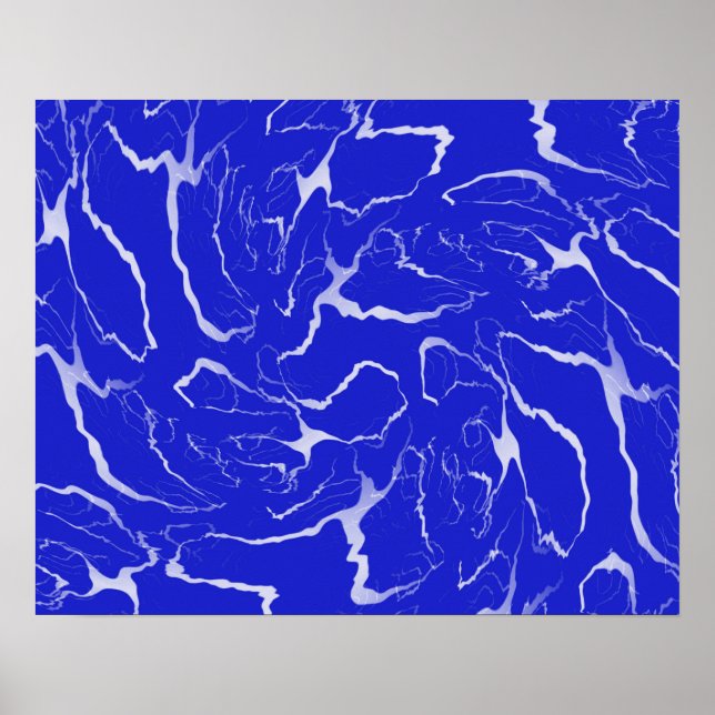 Pôster Mármore Azul... (Frente)
