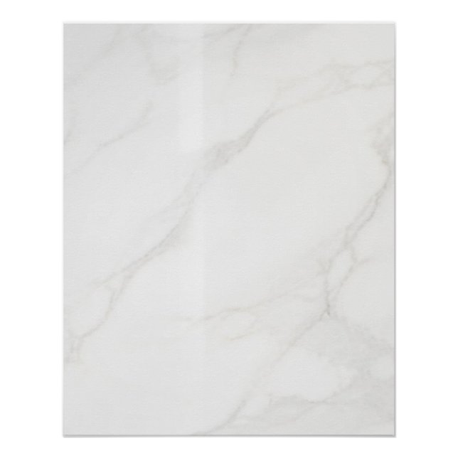 Pôster Mármore Branco (Frente)