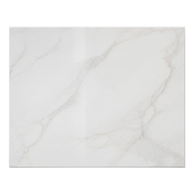 Pôster Mármore Branco (Frente)
