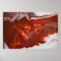 Mármore Burgundy Rust Vermelho Escuro Acrílico Art